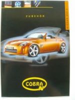 Cobra Zubehör Nissan 350Z Prospekt 2/2005 +Preisliste