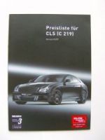 Brabus Mercedes-Benz Version 1/2007 CLS C219 Preisliste