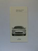 Jaguar XK Serie Preisliste September 1999 NEU