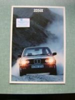 BMW 325iX Prospekt E30 1987 Rarität