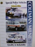 Coleman Milne Special Police Vehicles UK Englisch Prospekt