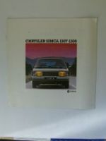 Chrysler Simca 1307-1308 Großformat Prospekt August 1977