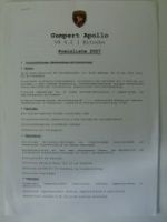 Gumpert Apollo V8 4.2l Biturbo Preisliste 2007 NEU