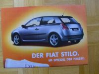 Fiat Stilo Prospekt Großformat im Spiegel der Presse NEU Typ192