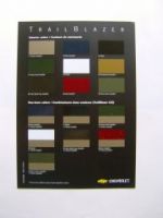 Chevrolet Trail Blazer Farben/Polster Prospekt 2003 NEU