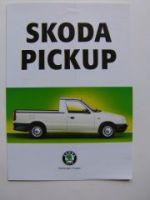 Skoda Pickup 3/1997 Prospekt NEU