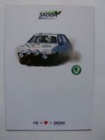 Skoda Favorit Motorsport Prospekt Poster NEU