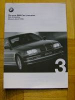 BMW Preisliste 3er Limousine E46 318i-328i+320d 1998