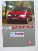 Seat Alhambra Prospekt 6/1999 Rarität