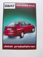 Seat Cordoba Vivo Prospekt NEU Rarität