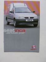 Seat Inca Werkstatt Profi Prospekt 5/1999 NEU