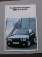 BMW 5er Reihe E34 Sonderausstattungen Prospekt 1989