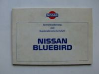 Nissan Bluebird Betriebsanleitung 8/1986 Rarität