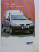 Seat Inca Service Konzept Propsekt 10/1996 NEU