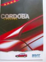 Seat Cordoba Prospekt 7/1996 NEU +Ausstattungen